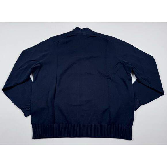 Duluth Trading Co. Strongarm Cotton ¼ Zip Mock Sweater –‎ 2XL Dark Navy Blue NWT - Picture 2 of 6